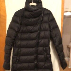 MACAGE Montreal puffer duck down jacket with leather trim SZ M